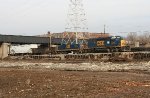 CSX yard job going under NS main to the river bridge